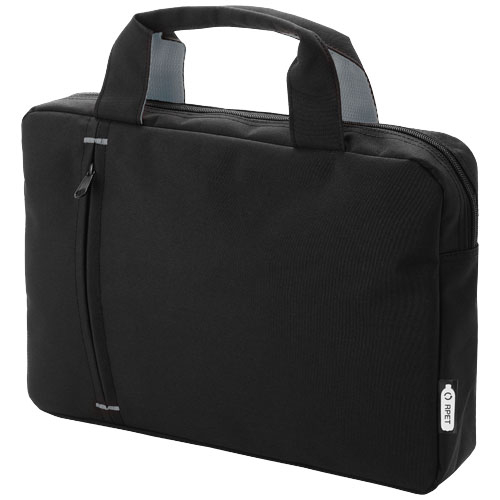Porte-document personnalisable plastique recyclé Detroit Gris et Noir